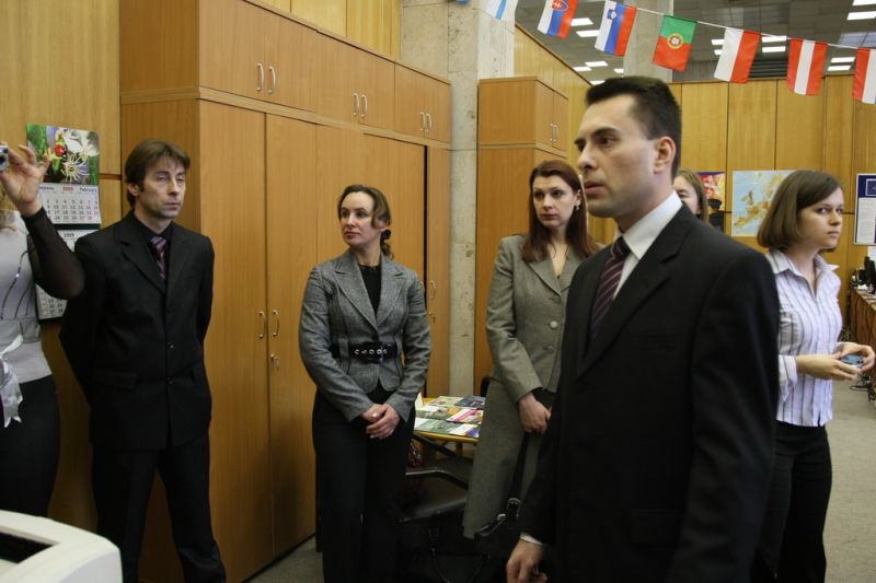 Совещание представителей Центров ЕС стран СНГ в Информационном центре МП факультета и ИЕП (27.02.2009)