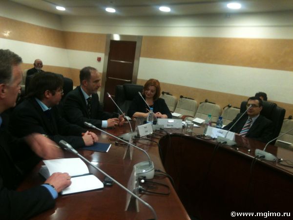 Лекция замминистра иностранных дел Албании Эдит Харджи (3.04.2012)