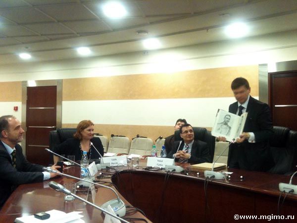 Лекция замминистра иностранных дел Албании Эдит Харджи (3.04.2012)